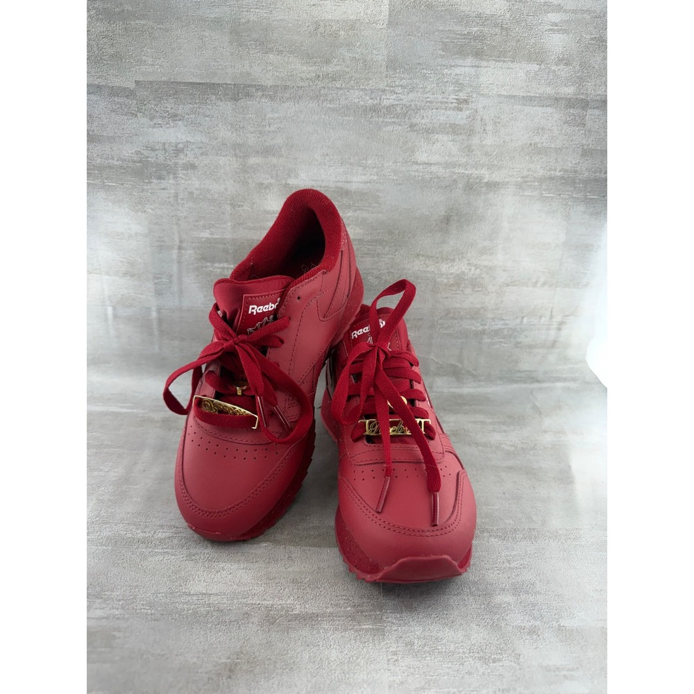 Reebok Classic Leather Double Red Gold Platform Sneakers GZ4119 Women Sz 6